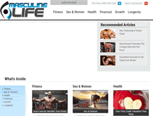 Tablet Screenshot of masculinelife.com